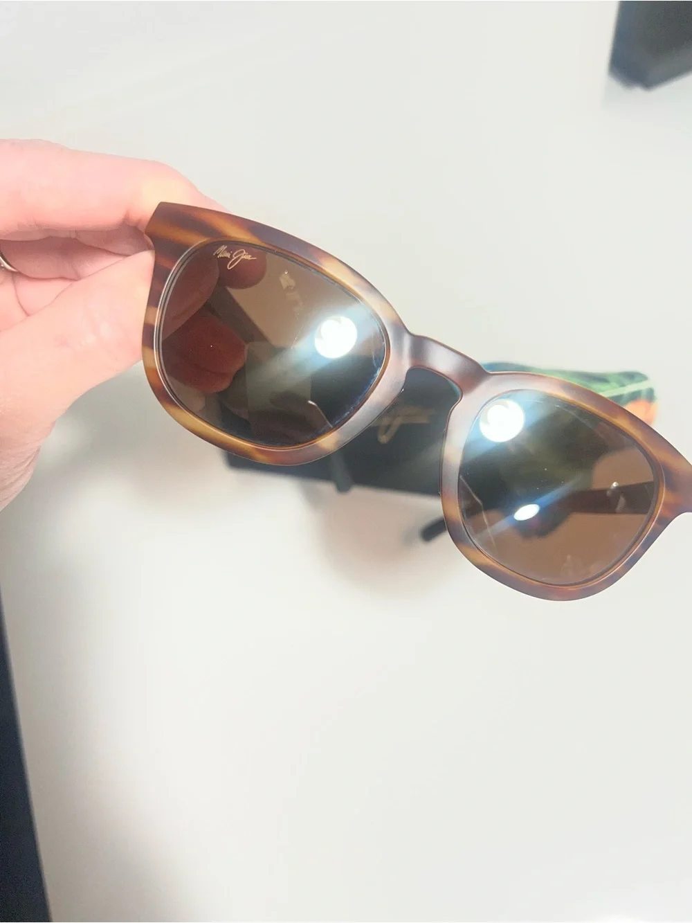 Maui Jim Brown Tortoise Sunglasses with Brown Lenses